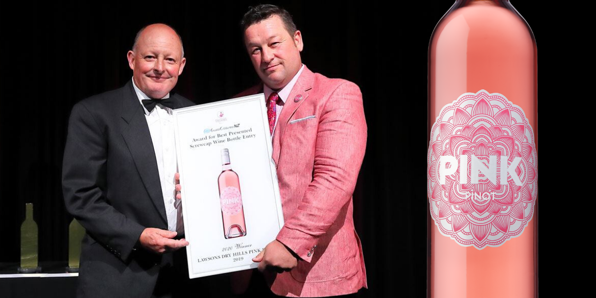 PINK Pinot by Lawson’s Dry Hills presented with another packaging design award