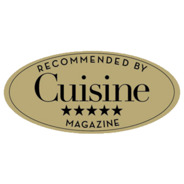 Recommended by Cuisine Magazine - 5 stars